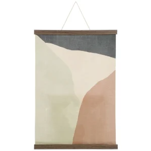 Attitudes Import Abstract Canvas With Rope - Grey And Brown* Canvases