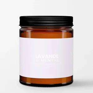 Au Naturel Amber Candle 250 Ml - Lavender And Mint* Scented Candles