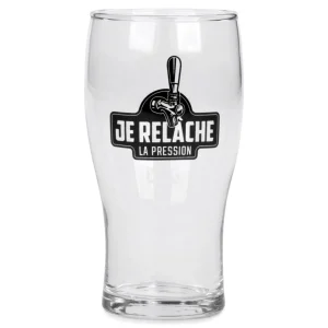 Attitudes Import 2 Beer Glass - Je Relache* Products With Text