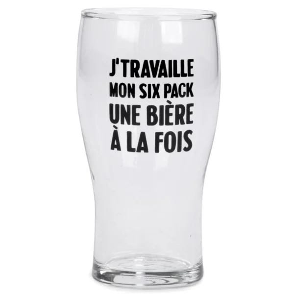 Attitudes Import 2 Beer Glass - Mon Six Pack* All For Beer