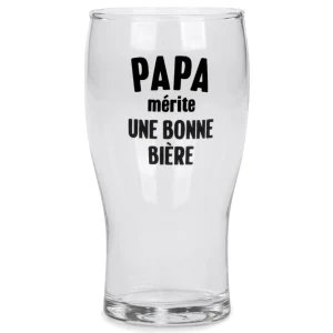 Attitudes Import 2 Beer Glass - Papa Merite* Products With Text