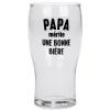 Attitudes Import 2 Beer Glass - Papa Merite* All For Beer