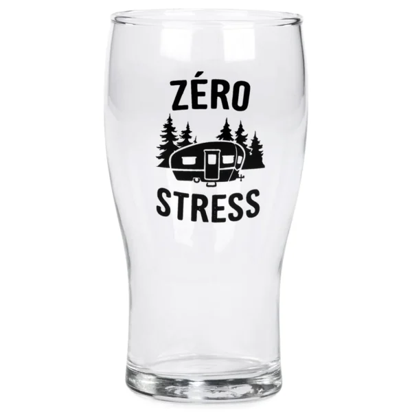 Attitudes Import 2 Beer Glass - Zero Stress* All For Beer