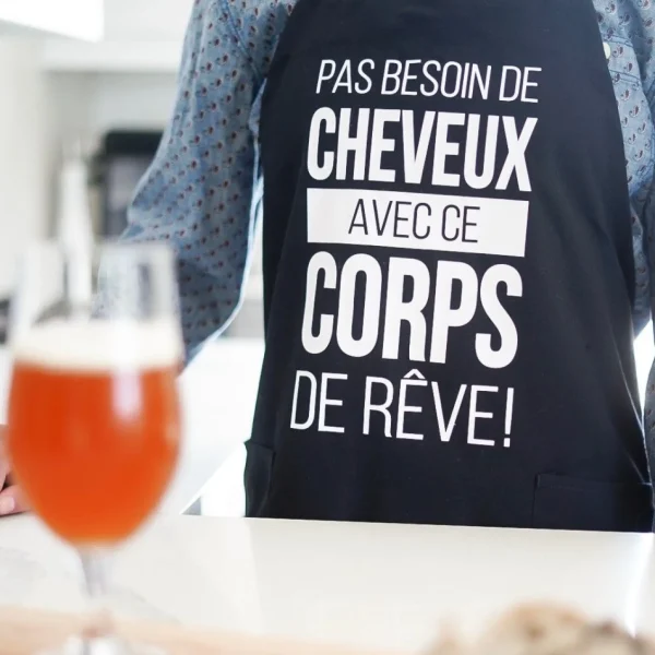 La Fabrique Champêtre Black Apron - Pas Besoin De Cheveux* Household Linens