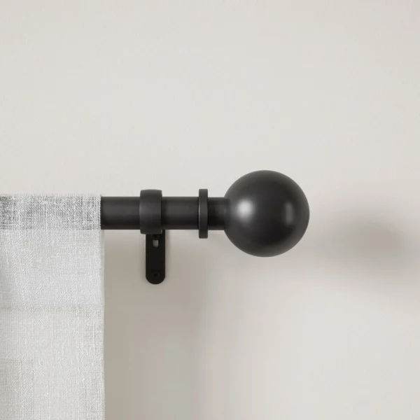 Umbra Black Curtain Rod - Bolas* Poles & Curtains