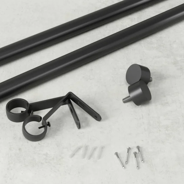 Umbra Black Curtain Rod - Cappa* Poles & Curtains