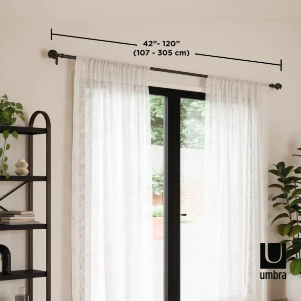 Umbra Black Curtain Rod - Helix* Poles & Curtains