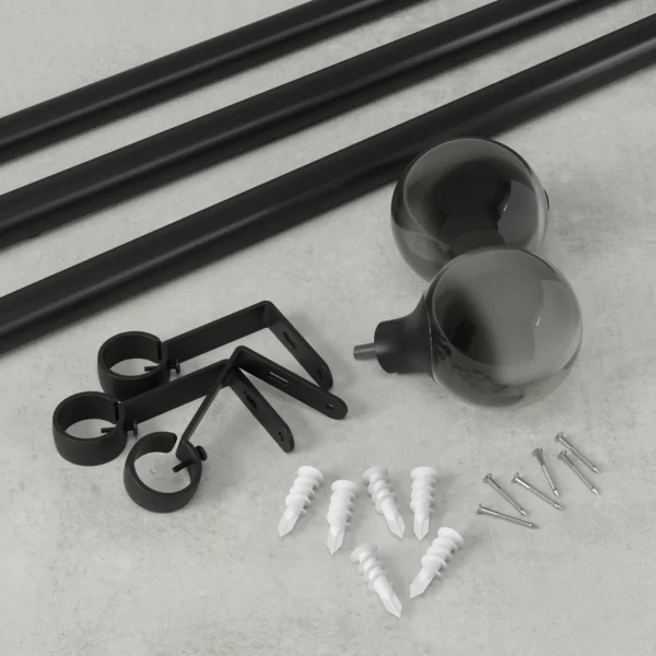 Umbra Black Curtain Rod - Orba* Poles & Curtains