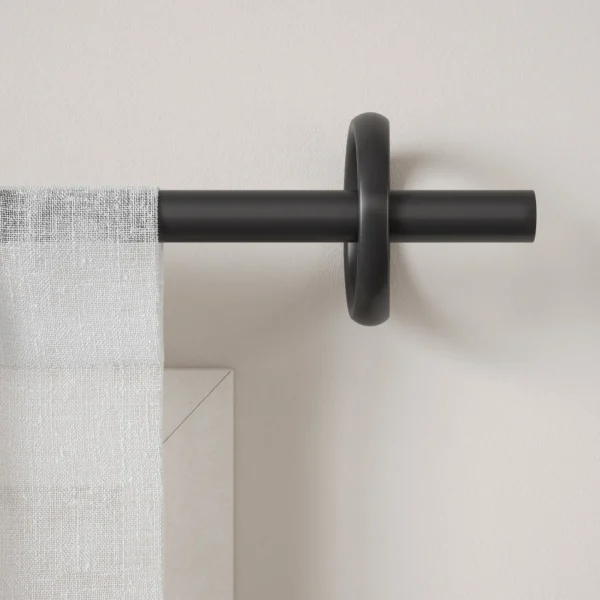 Umbra Black Curtain Rod - Ringlet* Poles & Curtains