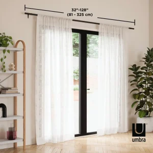 Umbra Black Curtain Rod - Zenn* Poles & Curtains