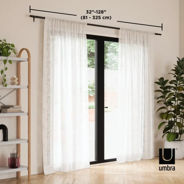 Umbra Black Curtain Rod - Zenn* Poles & Curtains