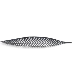 Attitudes Import Black Metal Deco Leaf* Plates, Trays & Containers