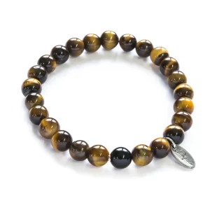 Dhyaan Bracelet With Customizable Charm For Men - Tiger* Bracelets