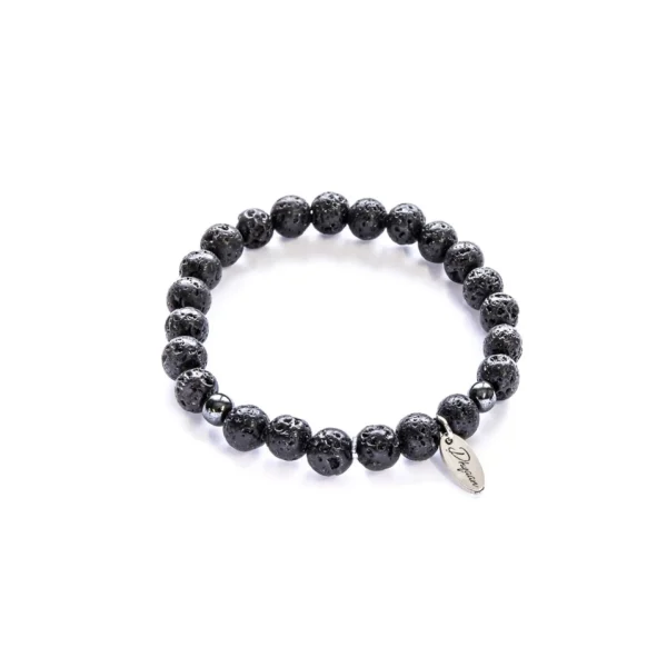 Dhyaan Bracelet With Customizable Charm For Men - Volcano* Bracelets