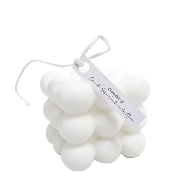 Nostalgia Import Bubble Candle - White* Decorative Candles