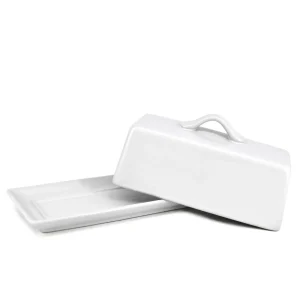 Danesco Butter Dish - White Matte* Dishware
