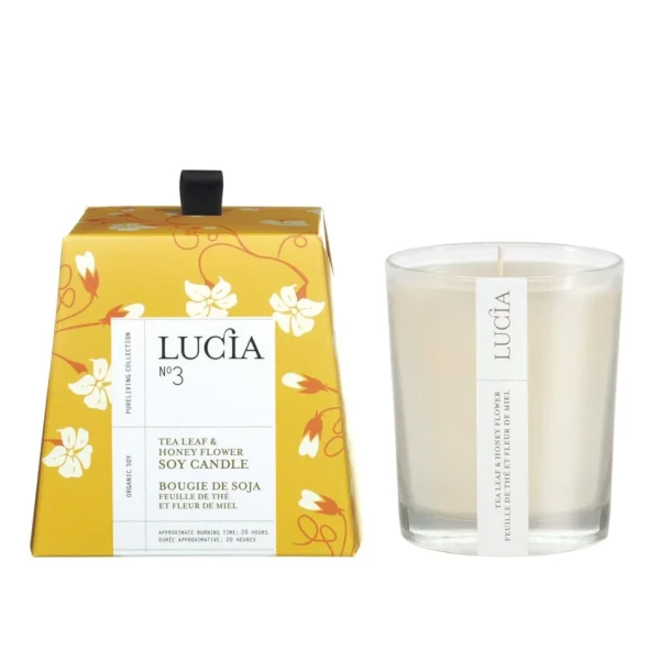 Pure Living Candle 20H - Tea Leaf And Honey Flower* Scented Candles