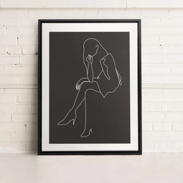 Kozy X Oleka Canvas - Black Silhouette* Canvases