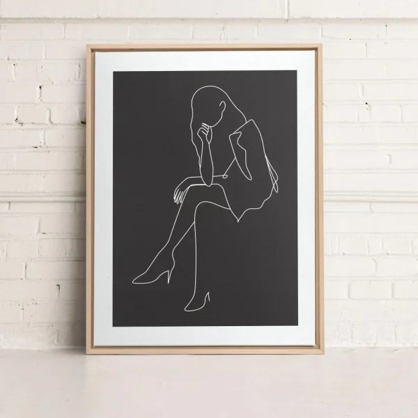 Kozy X Oleka Canvas - Black Silhouette* Canvases