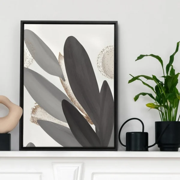 Kozy X Oleka Canvas - Grey Foliage* Canvases