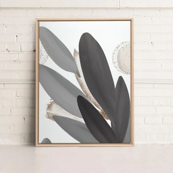 Kozy X Oleka Canvas - Grey Foliage* Canvases