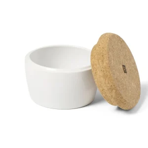 Ricardo Ceramic And Cork Salt Hand* Salt & Pepper Shakers