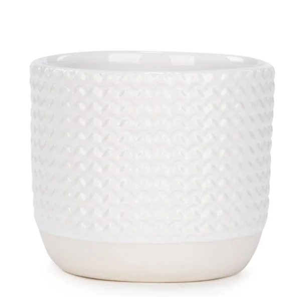 Attitudes Import 2 Ceramic Pot - Glossy White* Vases & Pots