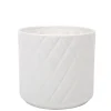 CTG Brands Chevron Pattern Vase - White* Vases & Pots