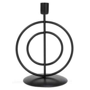 Attitudes Import Circles Candle Holder - Black* Candle Holders