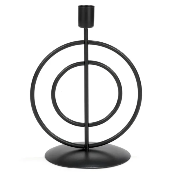 Attitudes Import Circles Candle Holder - Black* Candle Holders