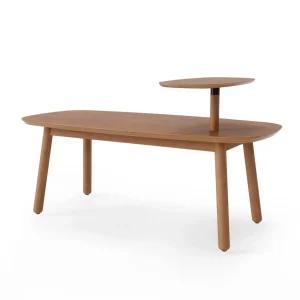 Umbra Coffee Table With Raised Shelf - Swivo* Tables