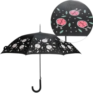Attitudes Import 2 Color Changing Umbrella - Ladybugs* Umbrellas For Adult