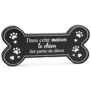 Attitudes Import Decorative Black Dog Bone* Decorative Objects