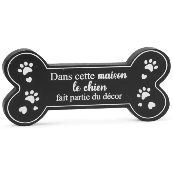 Attitudes Import Decorative Black Dog Bone* Decorative Objects