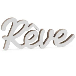Attitudes Import Decorative "Reve" Word - White* Decorative Objects