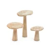 Group ADV Decorative Wooden Mushroom* Decorative Objects
