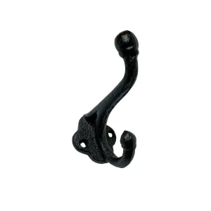 Nostalgia Import Double Level Hook - Black* Handles & Hooks