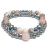 Dhyaan Duo Bracelets - Pink Opal And Hematite* Bracelets