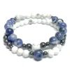 Dhyaan Duo Bracelets - Sodalite And Howlite* Bracelets