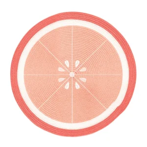 Safdie & Co Embroidered Placemat - Grapefruit* Tablecloths, Placemats & Napkins