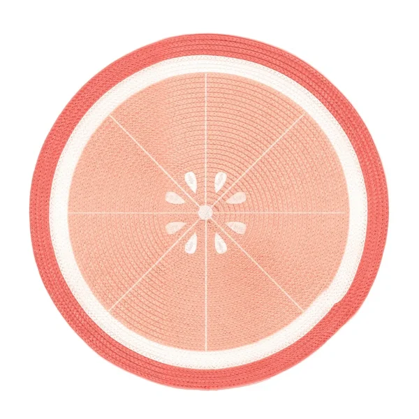 Safdie & Co Embroidered Placemat - Grapefruit* Tablecloths, Placemats & Napkins