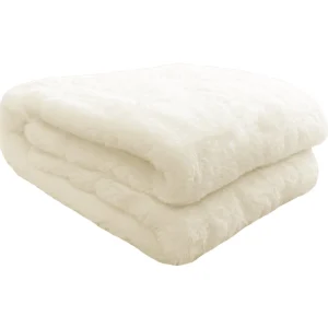 Agence K Faux Rabbit Fur Throw - Ivory* Throws