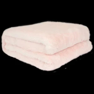 Agence K Faux Rabbit Fur Throw - Pink* Throws