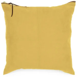 Agence K Faux Suede Cushion - Yellow* Cushions