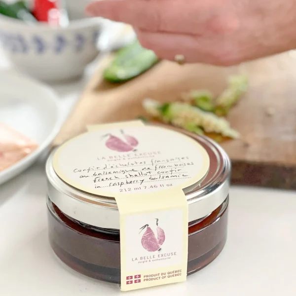 La Belle Excuse French Shallot Confit With Raspberry Balsamic* Confits & Seasonings