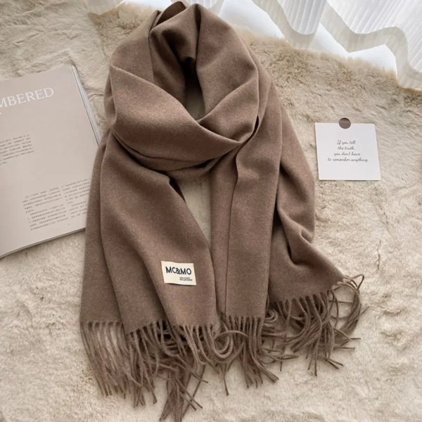 Pathz Fringe Scarf - Brown* Scarves, Gloves & Hats