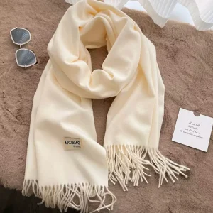 Pathz Fringe Scarf - Ivory* Scarves, Gloves & Hats