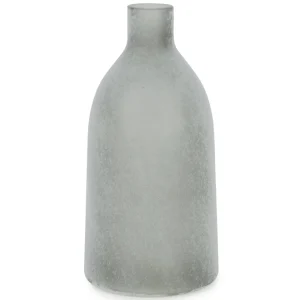 Attitudes Import 2 Frosted Glass Vase - Grey* Vases & Pots