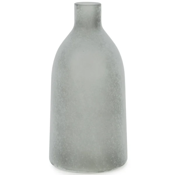 Attitudes Import 2 Frosted Glass Vase - Grey* Vases & Pots