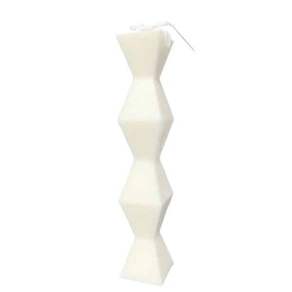 Nostalgia Import Geo Candle - White* Decorative Candles